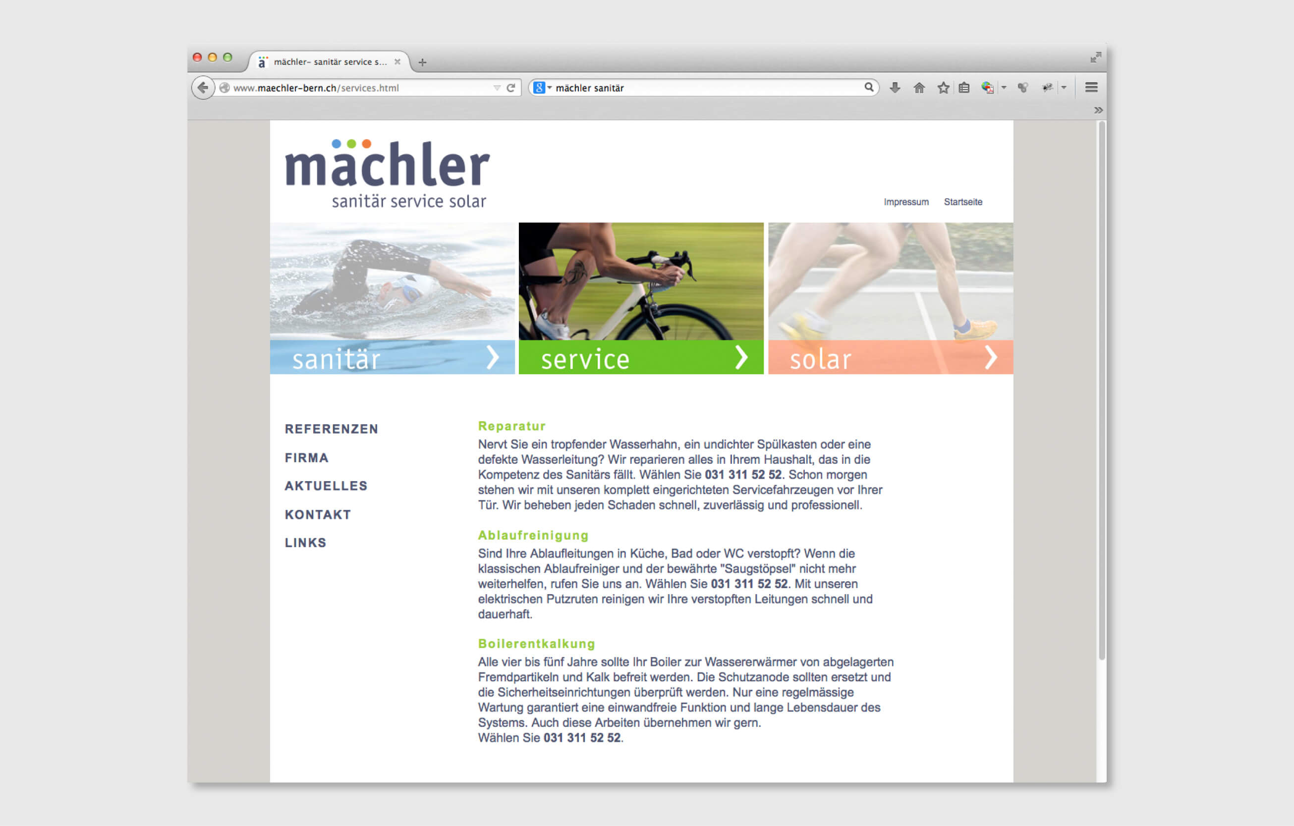 mächler sanitär design by consign | Agentur für Branding und Kommunikation