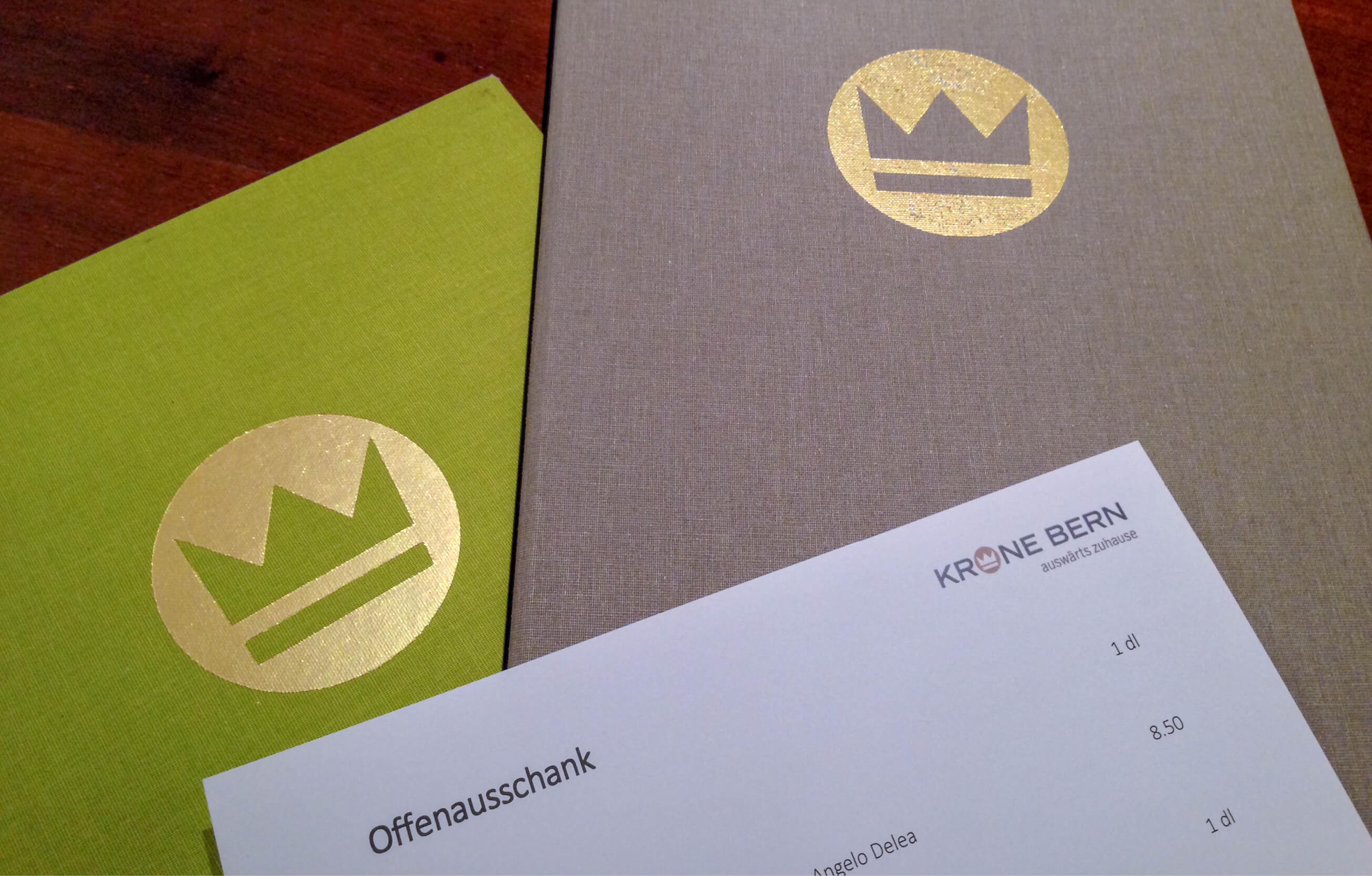 Logodesign Restaurant Krone Bern by consign | Agentur für Branding und Kommunikation