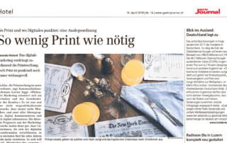 Lorenz Jaggi, Partner von consign | Agentur für Branding und Kommunikation, zum Thema Print und Digitales
