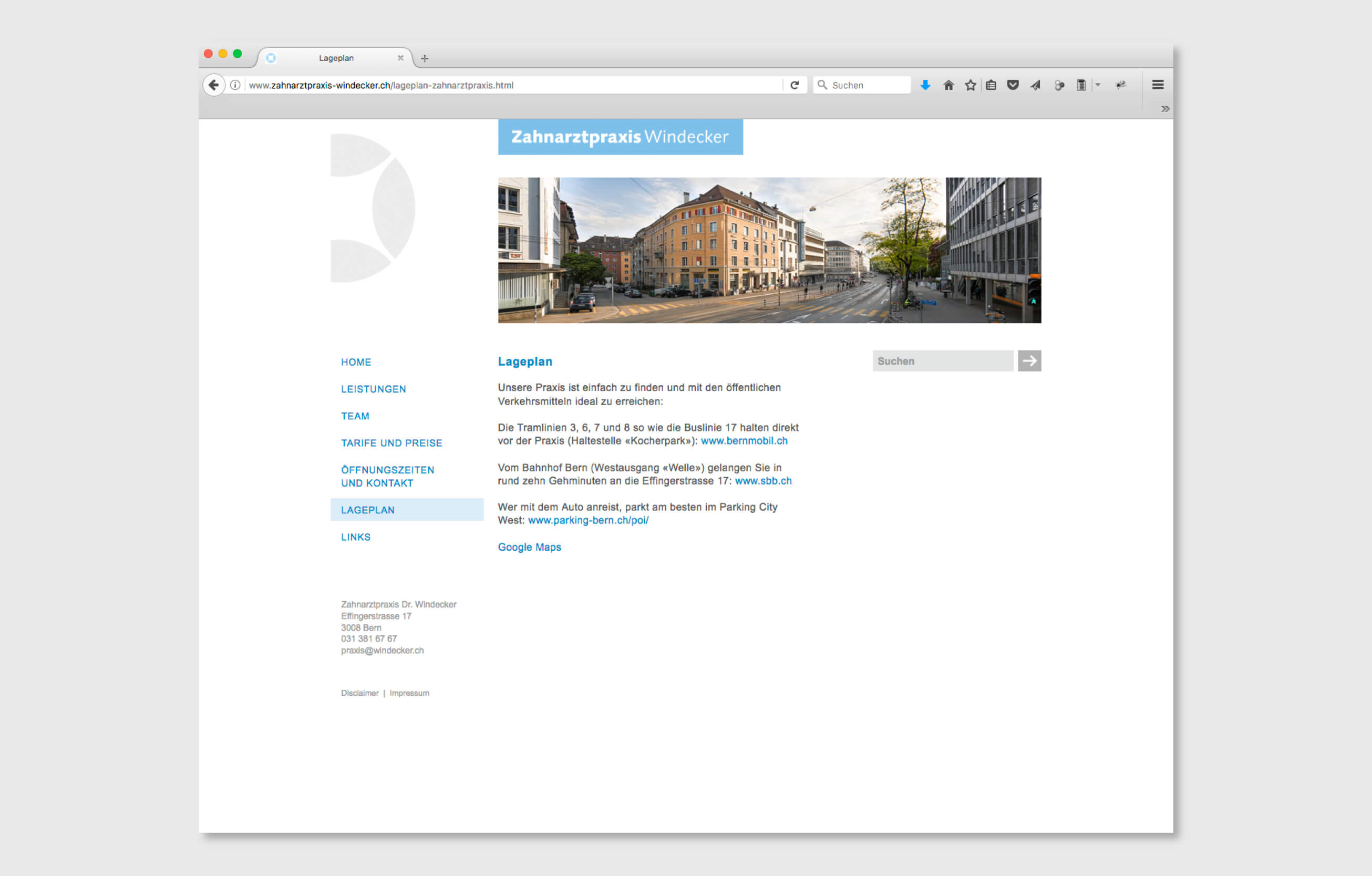 Corporate Identity für Zahnarztpraxis Dr. Windecker Webdesign by consign | Agentur für Branding und Kommunikation