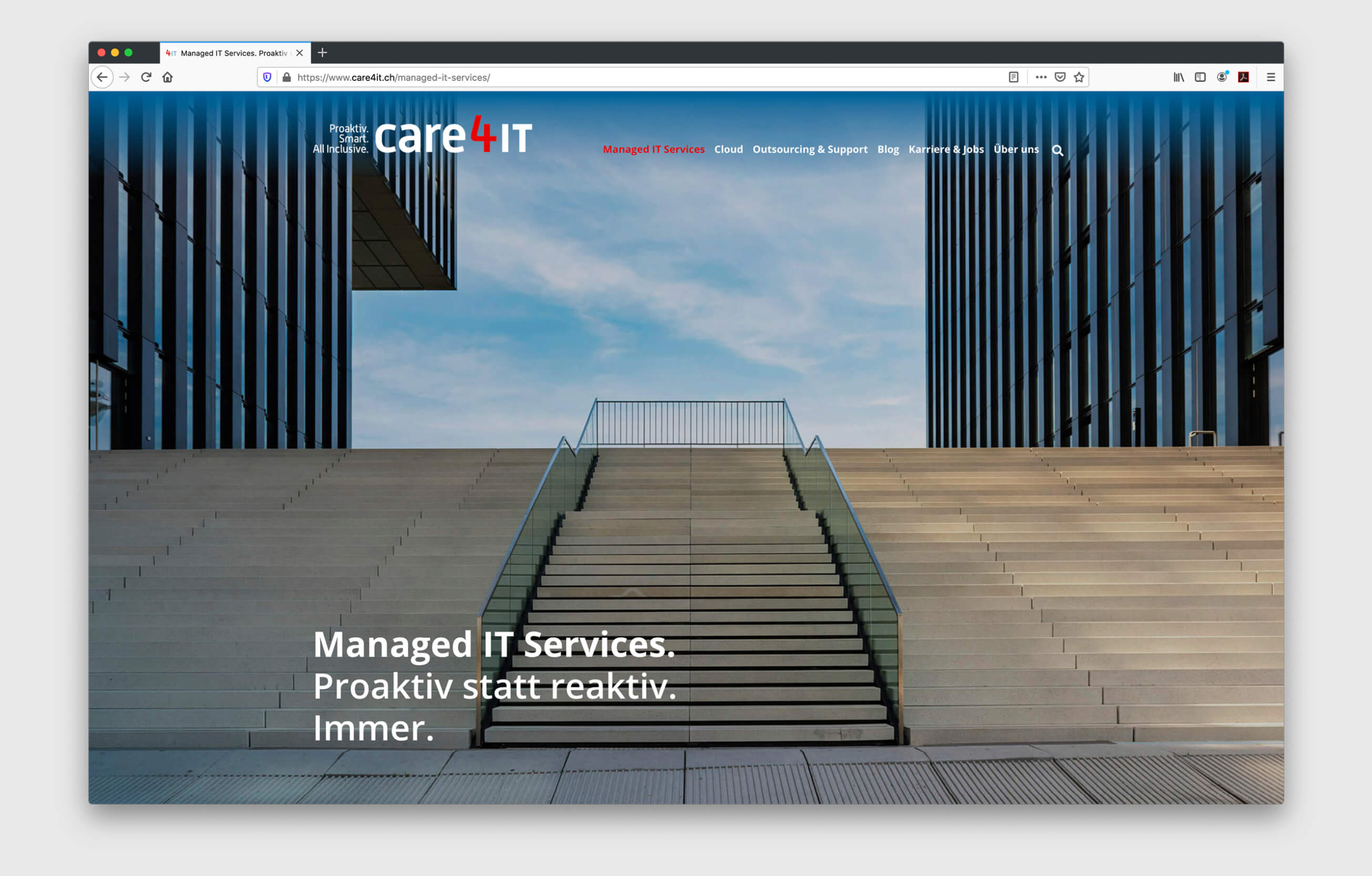 Website, Design und Content für den IT-Dienstleister care4IT.ch