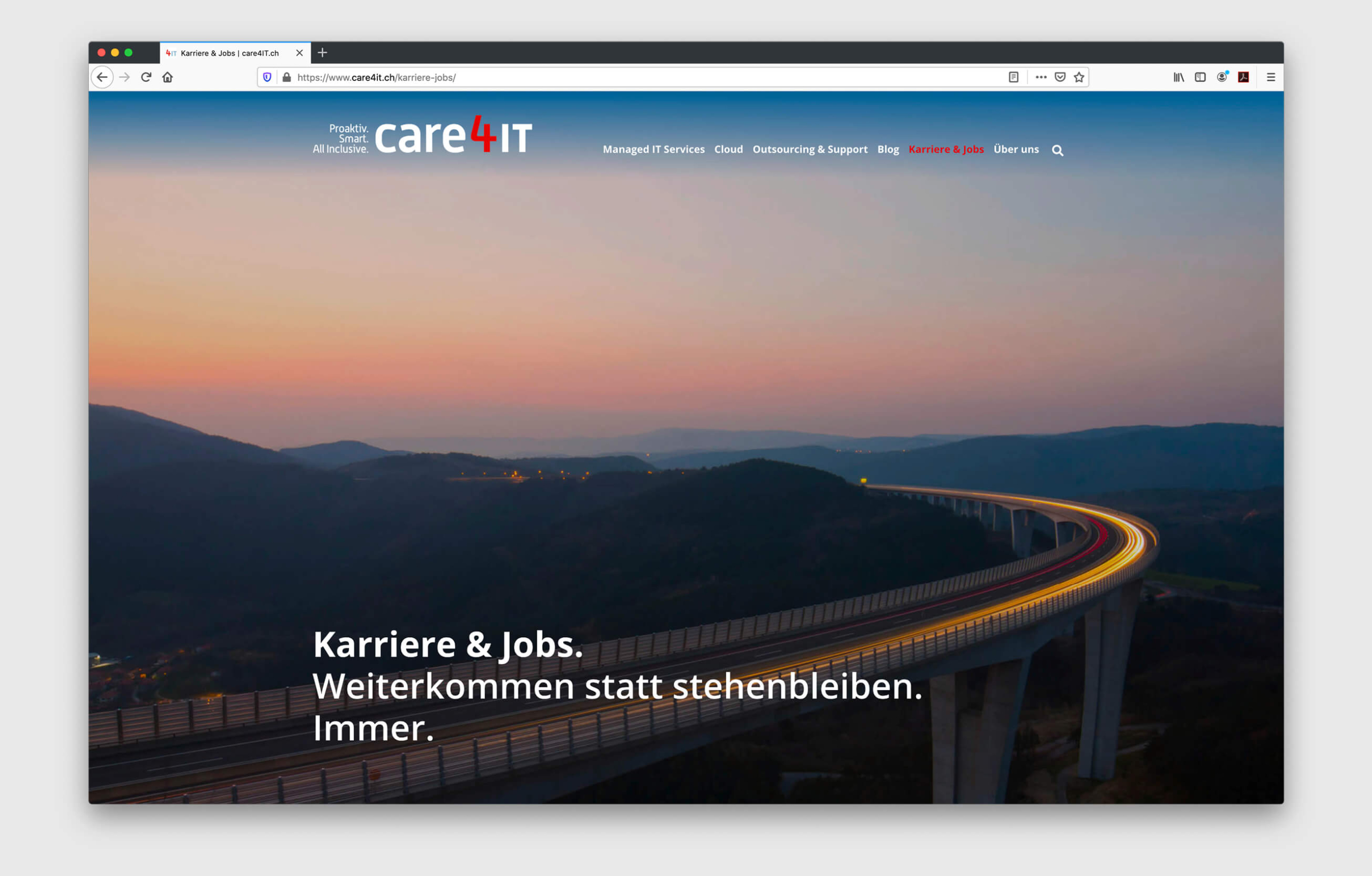 Website, Design und Content für den IT-Dienstleister care4IT.ch